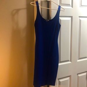Blue straight dress